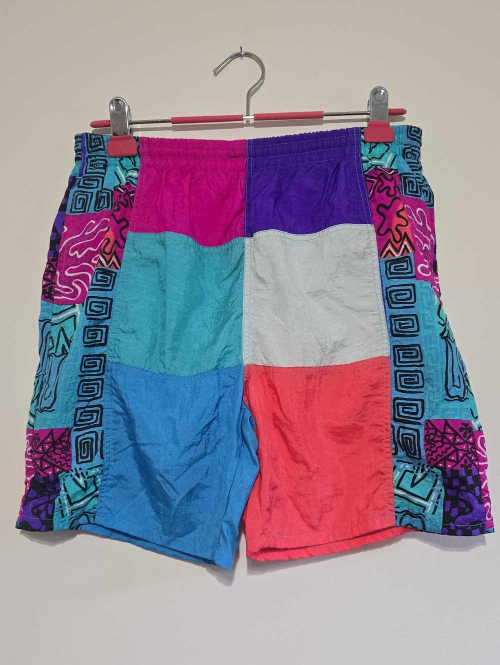 Vintage Patchwork Swim Shorts